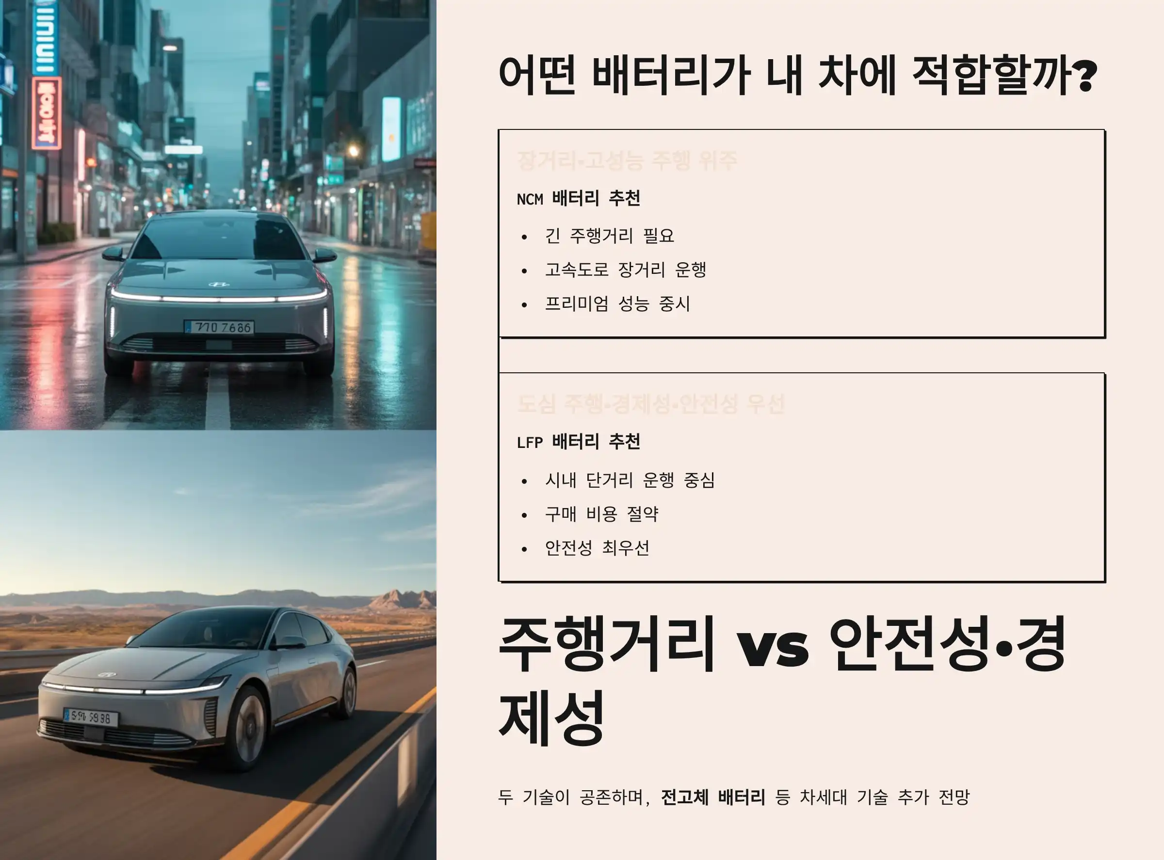 결론: 어떤 배터리가 내 차에 적합할까?