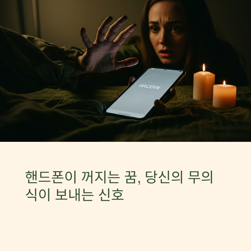 핸드폰이 꺼지는 장면