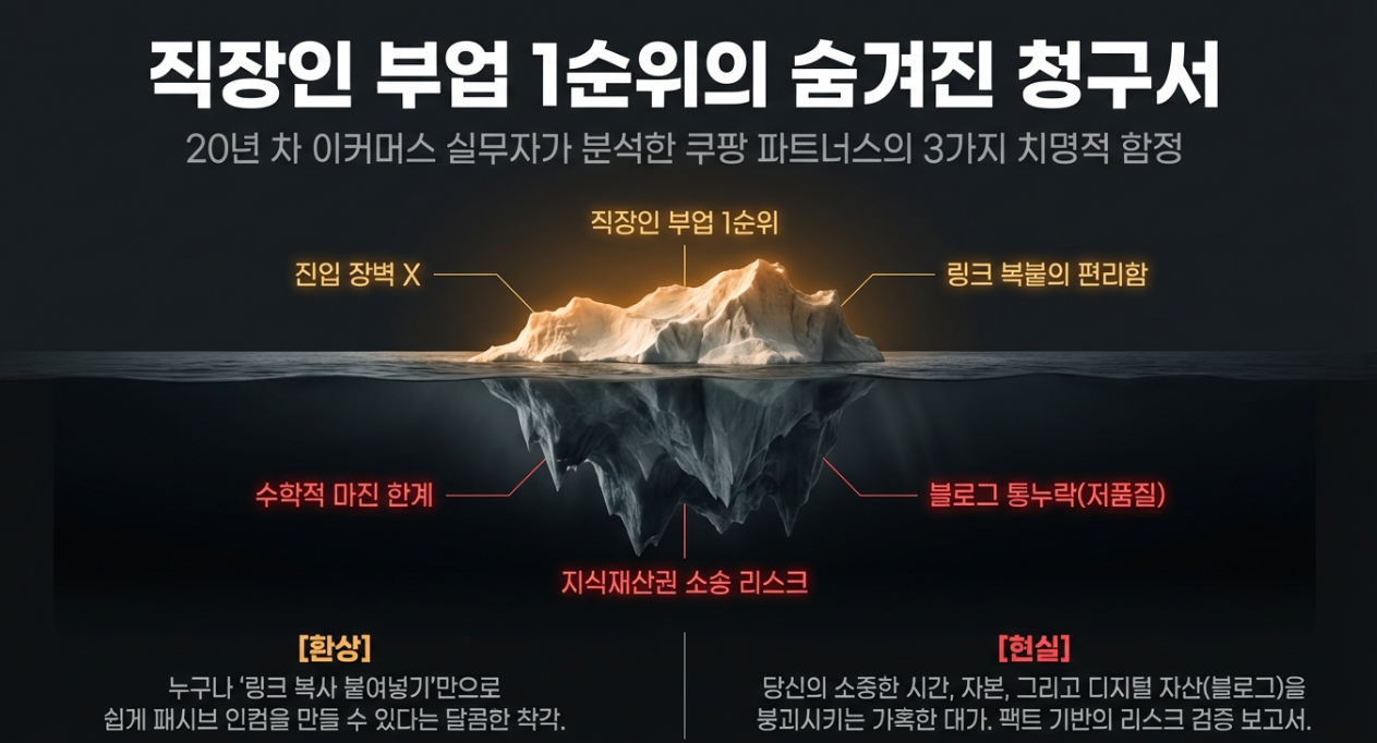 직장인 부업 쿠팡 파트너스 수익률 한계 및 상표권 저작권 침해 리스크