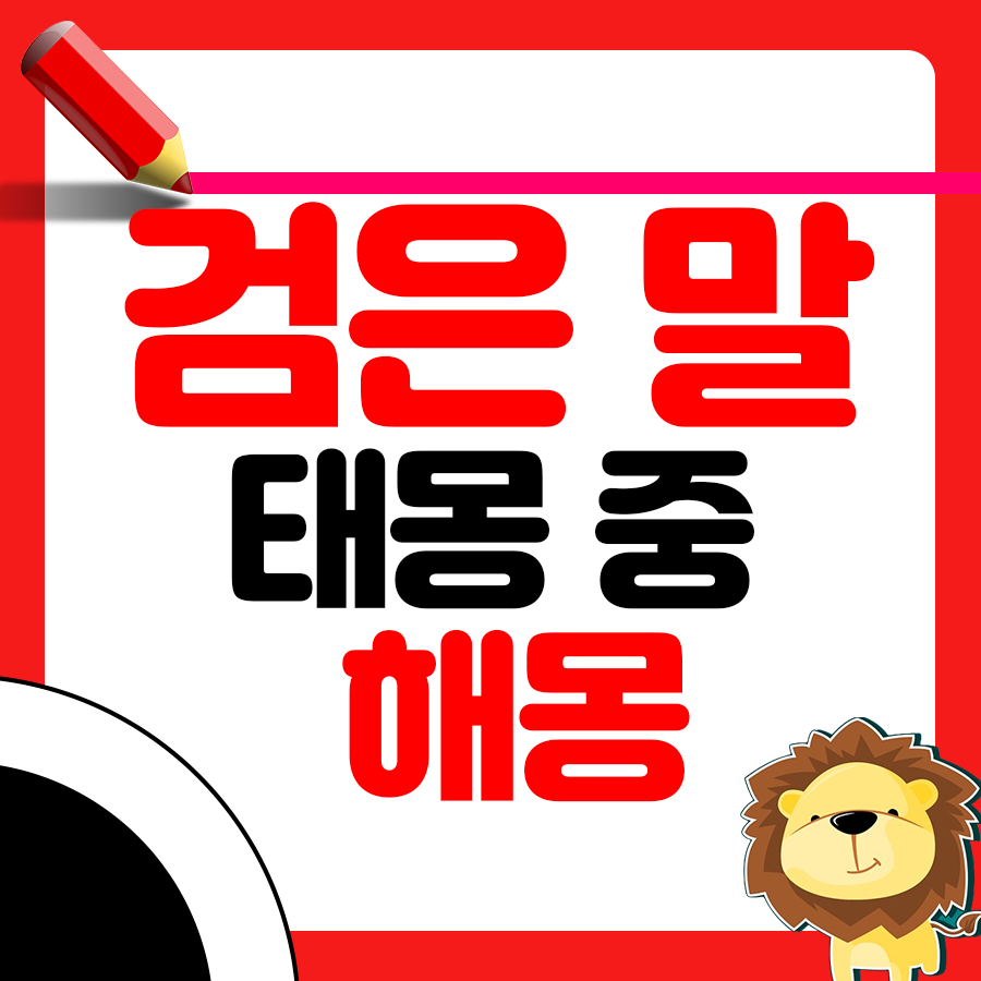 태몽 중 검은 말이 나왔다면? 해몽 알아보기 1