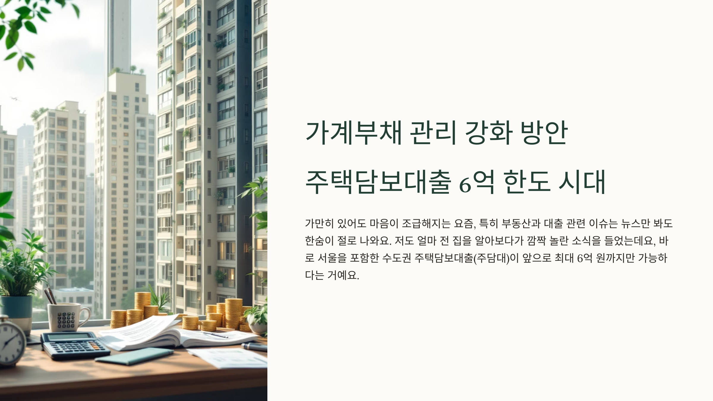 가계부채 관리 강화방안 수도권 주담대 한도