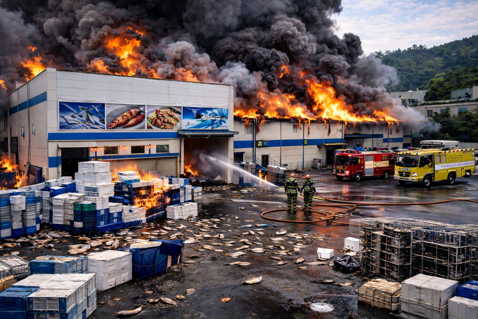 완도 냉동창고 화재 소방관 2명 순직 ❘ 냉동창고 화재가 유독 위험한 이유