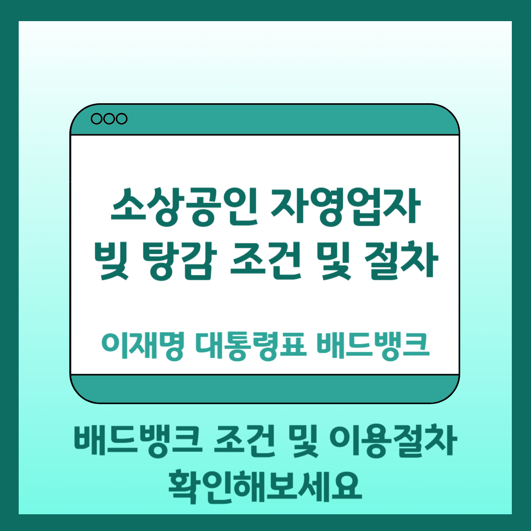 이재명표 빚 탕감 배드뱅크 제도