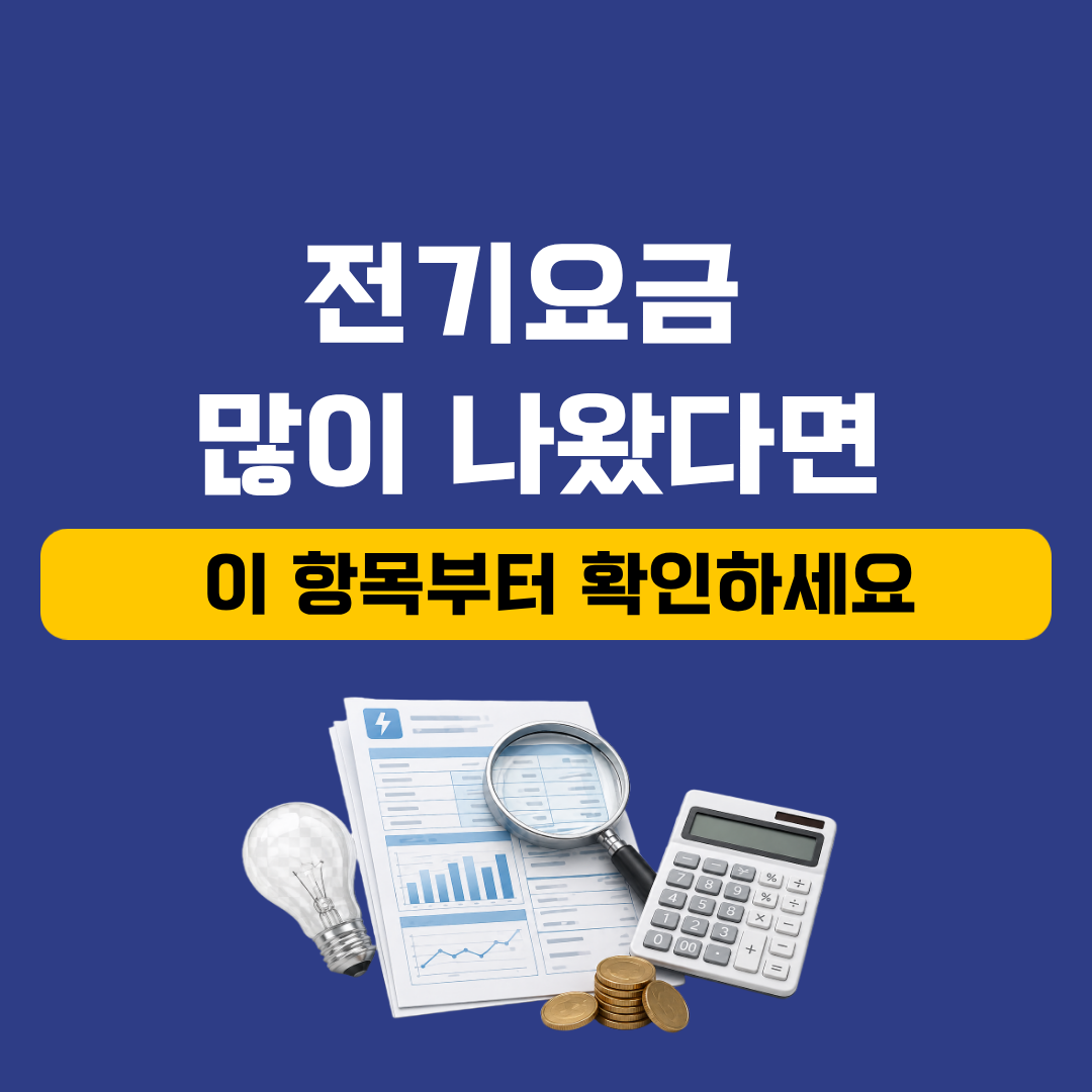 전기요금 고지서에서 이 항목 보면 무조건 확인하세요 (실전 해석법)