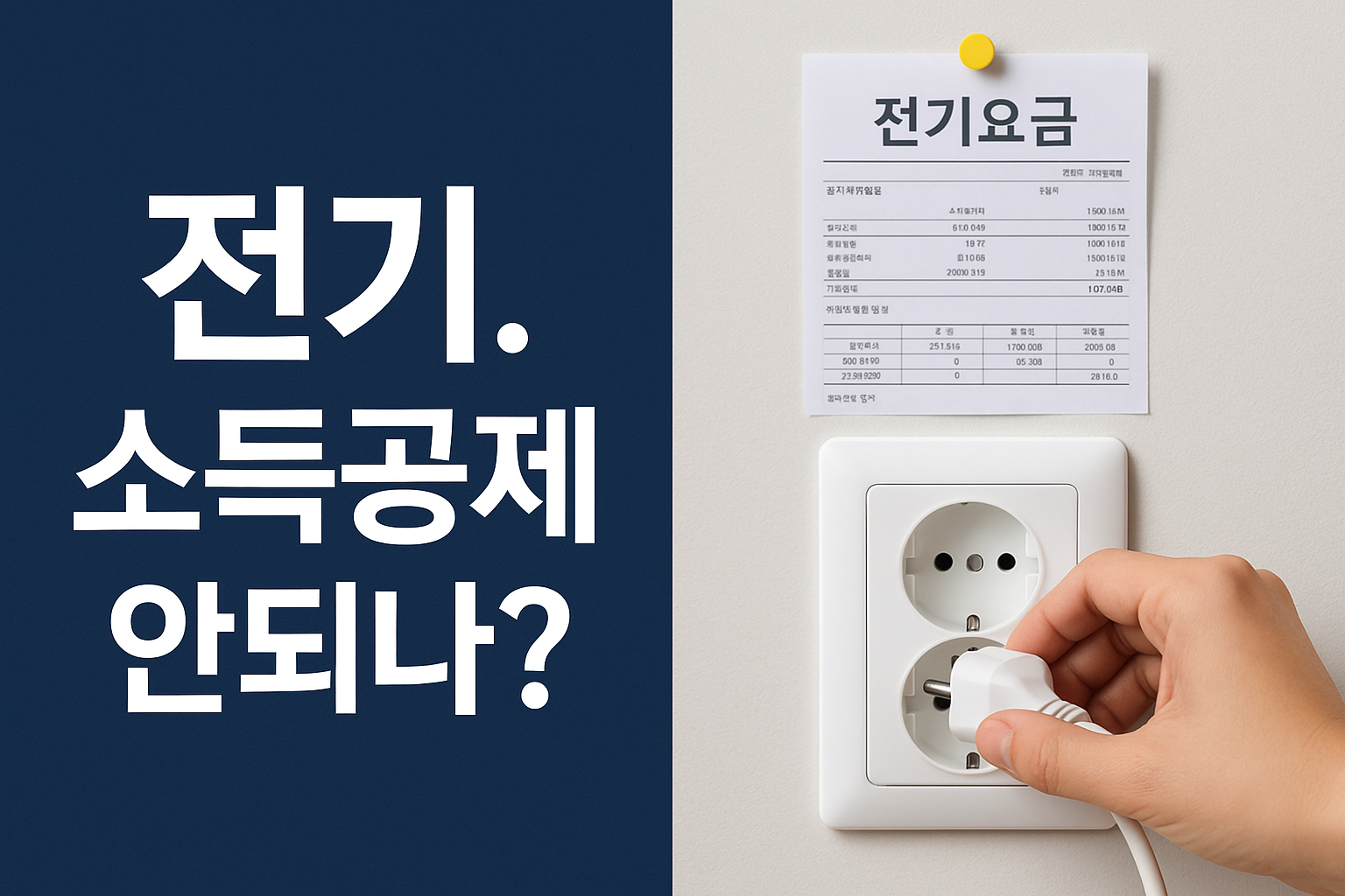 전기세는 소득공제