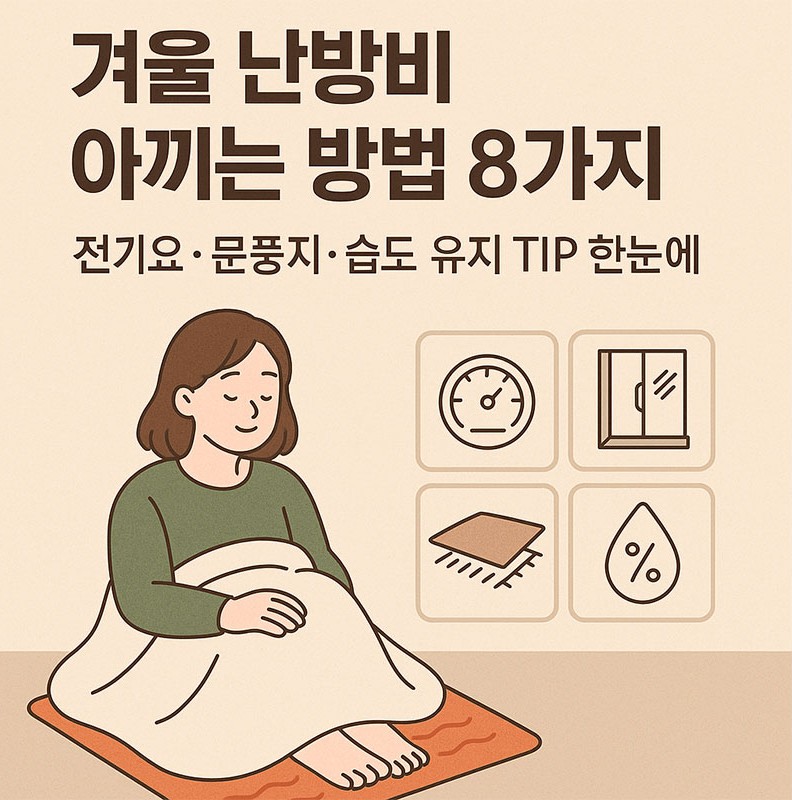 난방비 아끼는 현실적인 방법 8가지. 겨울 필수 루틴 총정리!