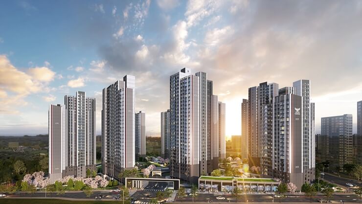 천안 롯데캐슬 더 청당 전경