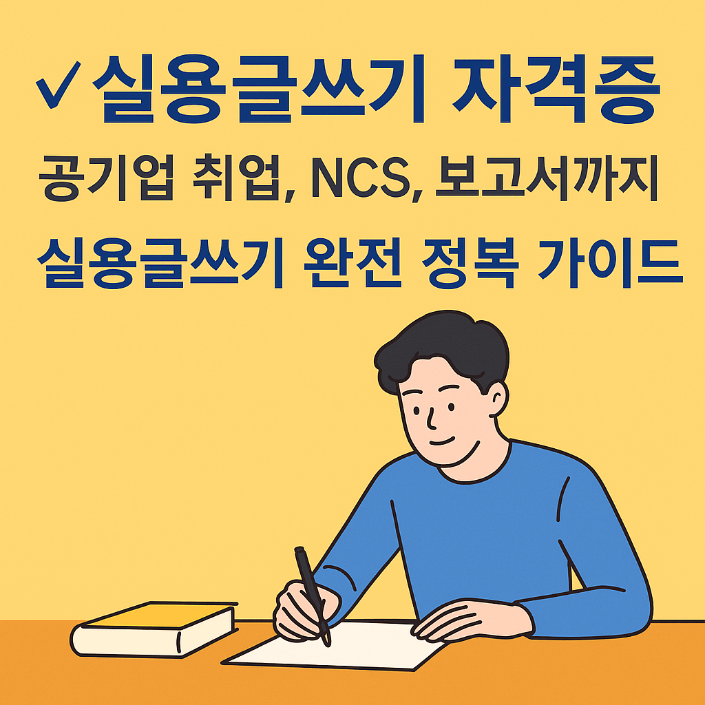 실용글쓰기란? 한국실용글쓰기 자격증부터 공부법까지 총정리!
