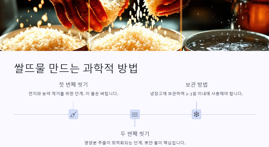 쌀뜨물 만드는 방법 및 활용법 총정리