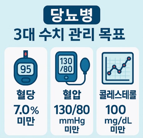 당뇨병 3대 관리 목표- 혈당&middot;혈압&middot;콜레스테롤 수치 사진