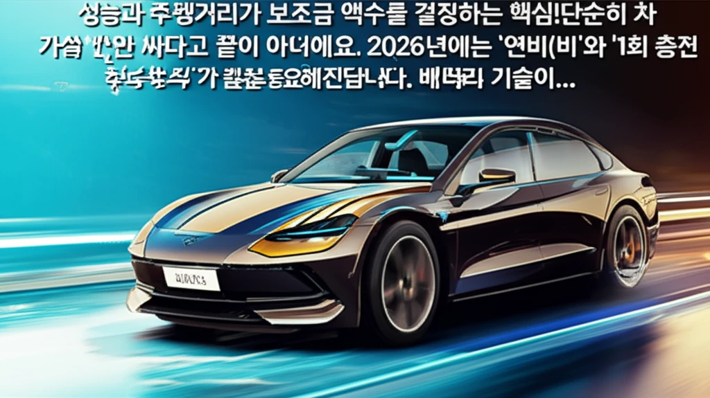전기차 보조금 2026년 예상 지급액..