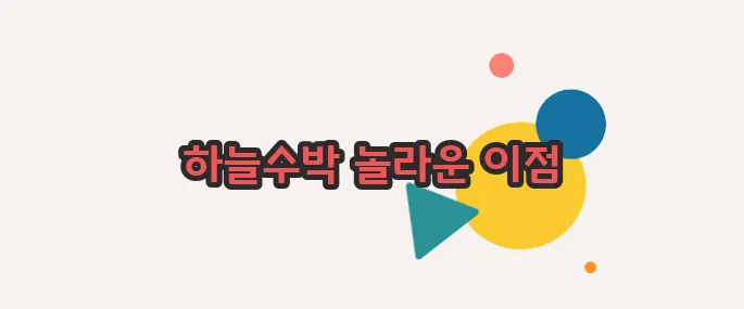 하늘수박 효능 정확히 짚어볼게요