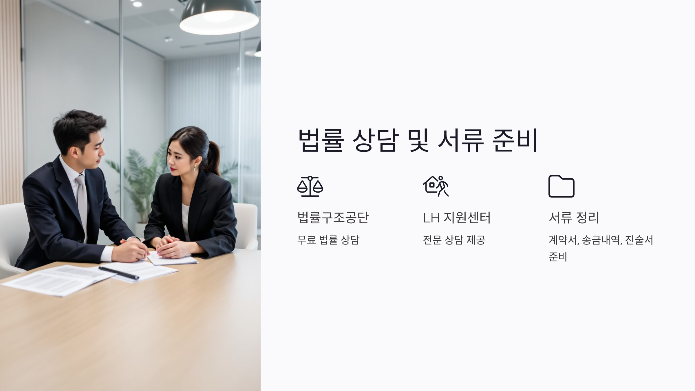 피해자 법률상담 및 보증금 반환 준비