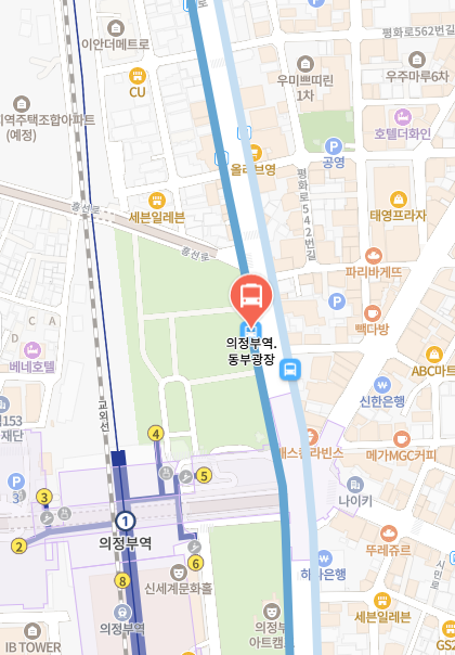 7300번 버스노선도 