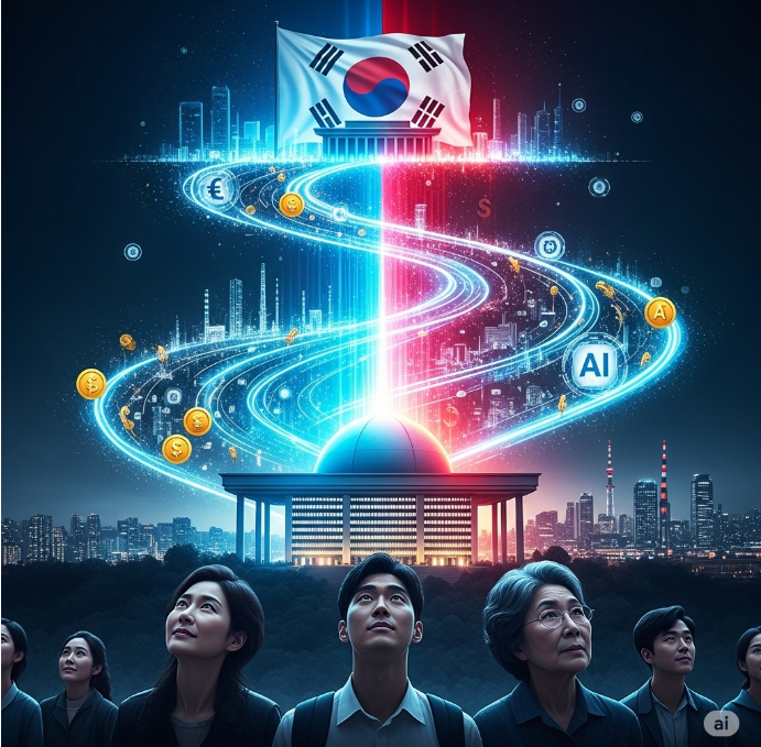 국민주권정부의 경제성장 그 미래는?-구글 제미나이 생성 이미지