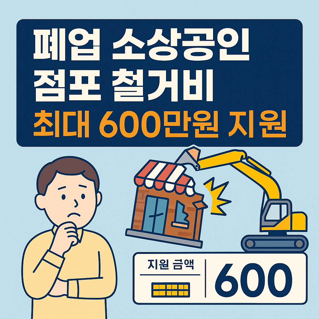 폐업 소상공인 점포철거비 지원
