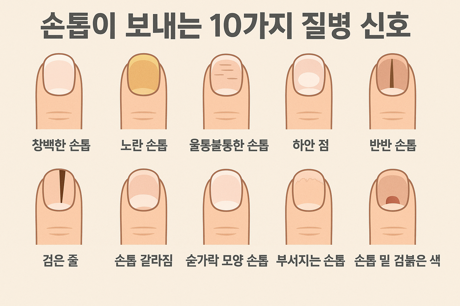 손톱 건강 신호