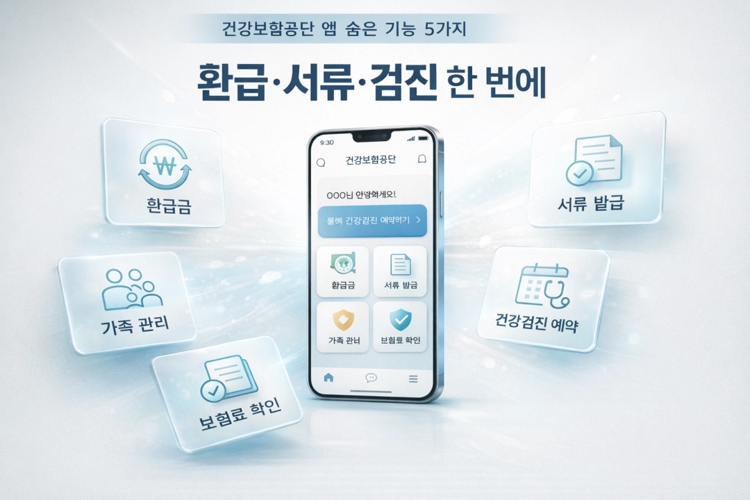 건강보험공단 앱 숨겨진 5대 혜택, 모르면 연 200만원 손해