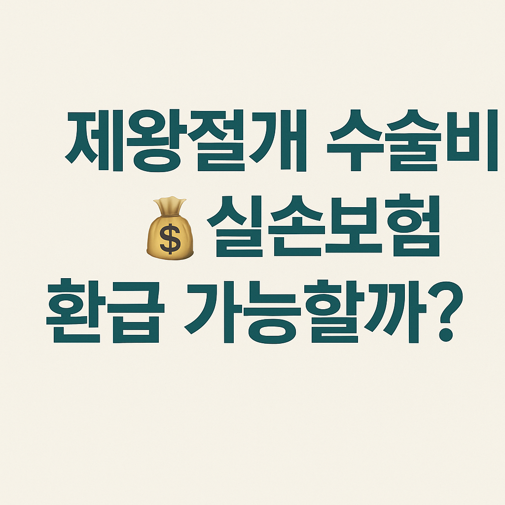 제왕절개 수술비, 실손보험 환급 사례 👩‍🍼