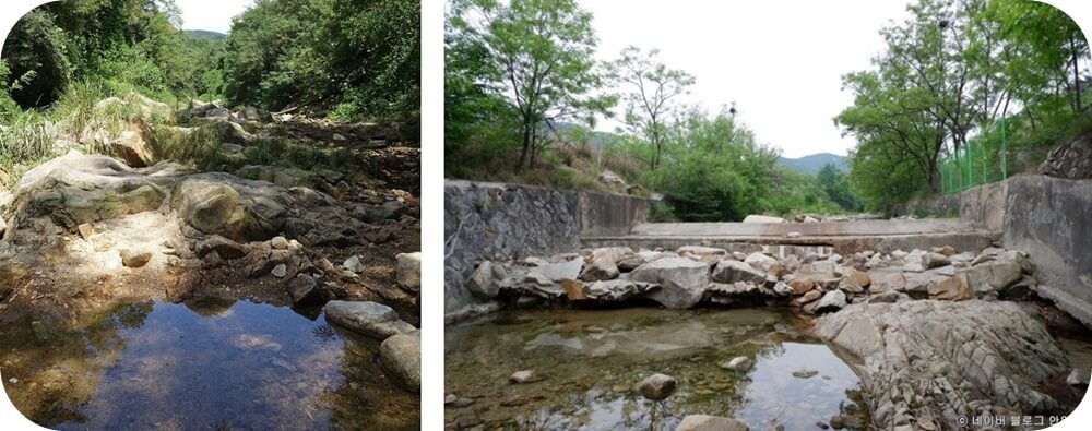 경기도-안양시-삼막사-계곡-맑은-물-바위-숲-풍경-사진