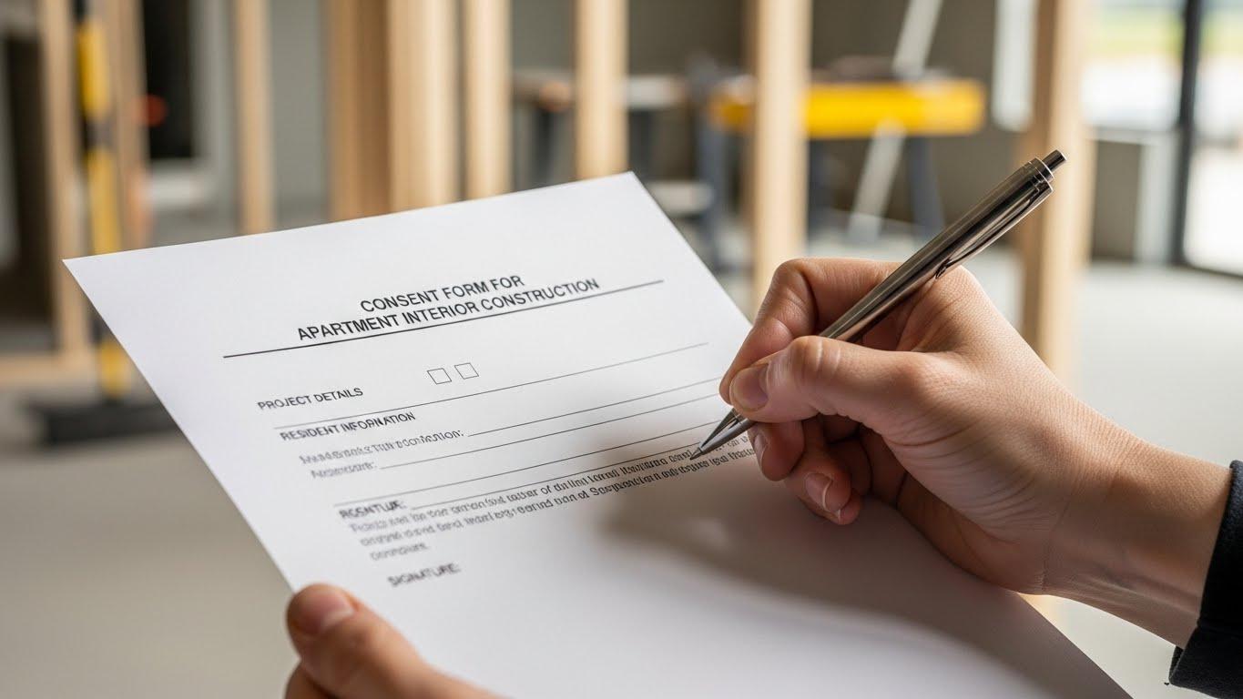 아파트 인테리어 공사 동의서