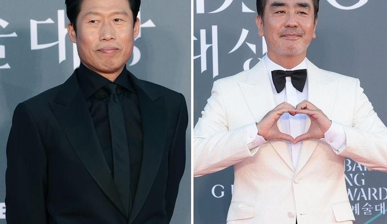 감동적인 수상 소감을 전하는 배우의 모습