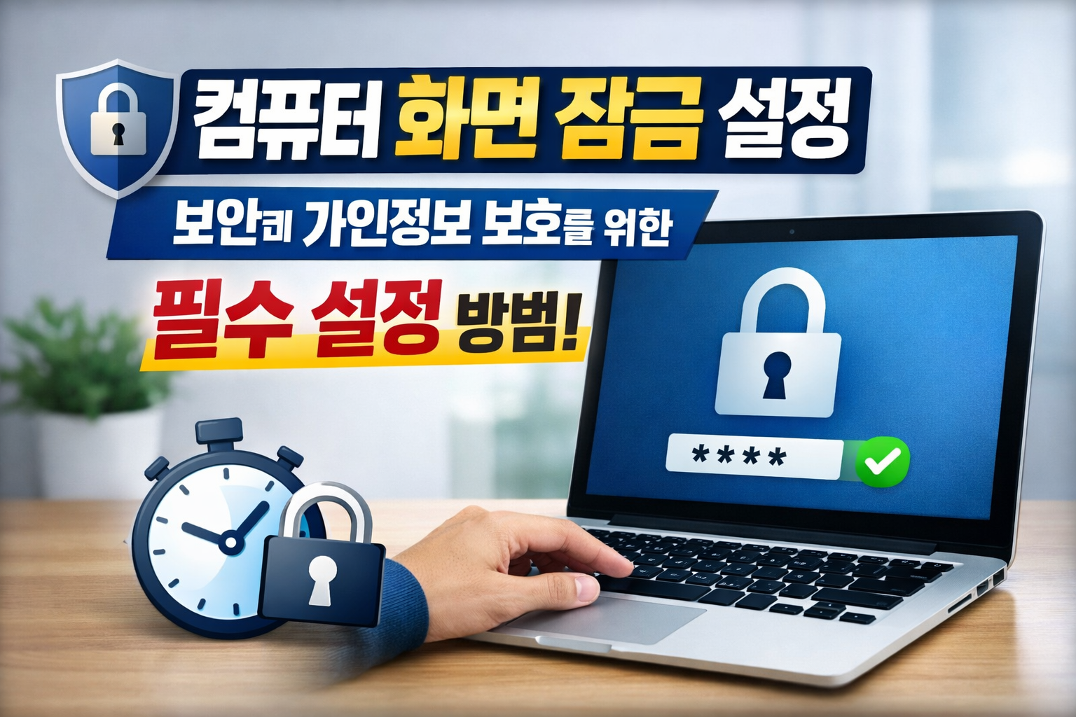 컴퓨터 화면 잠금 설정