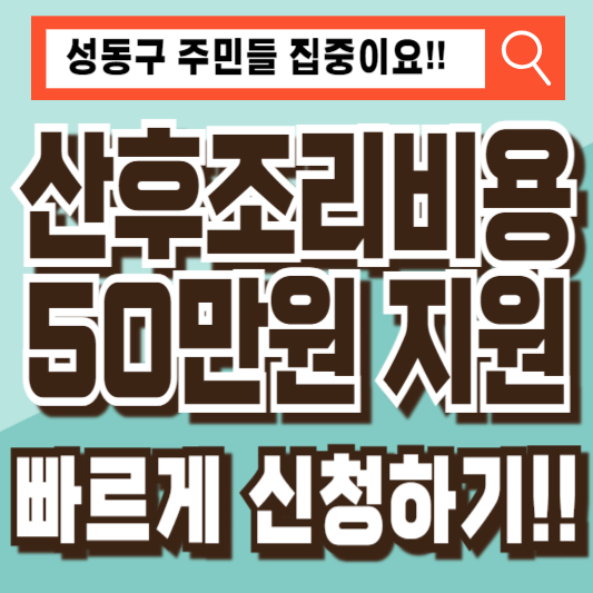 산후조리비용지원