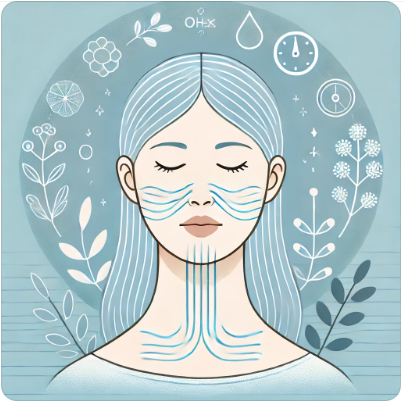 코로 숨쉬는 여성