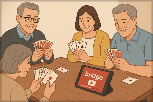 브리지 게임 규칙과 초보자 온라인 강좌 찾아보기