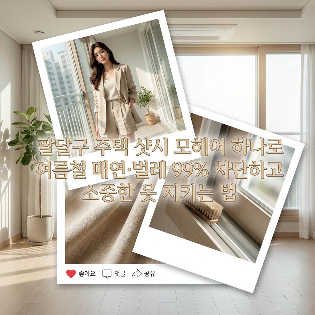 팔달구 주택 샷시 모헤어 리폼, 린넨 셋업 먼지 걱정 없는 구도심 벌레 차단 해결