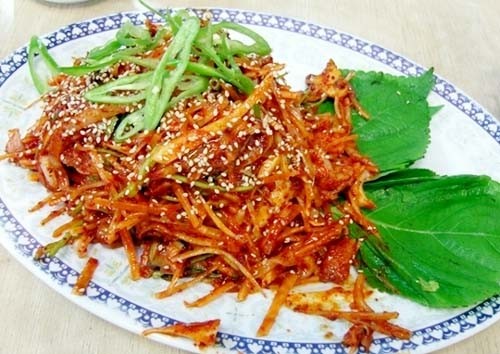 6시내고향 무침회 납작만두