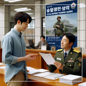 디지털 민방위교육 신청하기