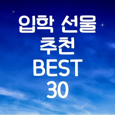 입학 선물 추천 BEST 30