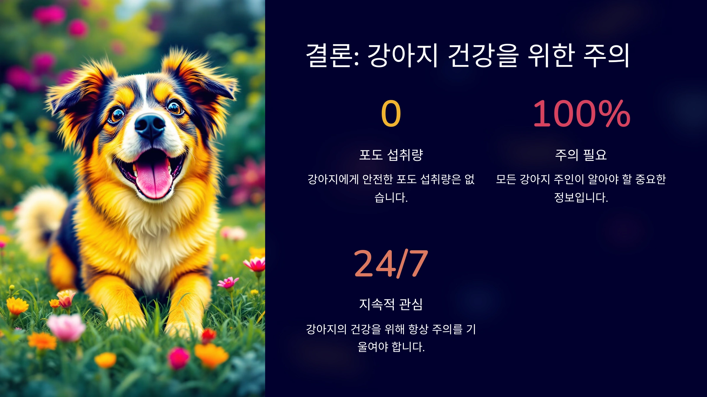 강아지가 포도를 먹었을 때 생기는 증상과 대처법