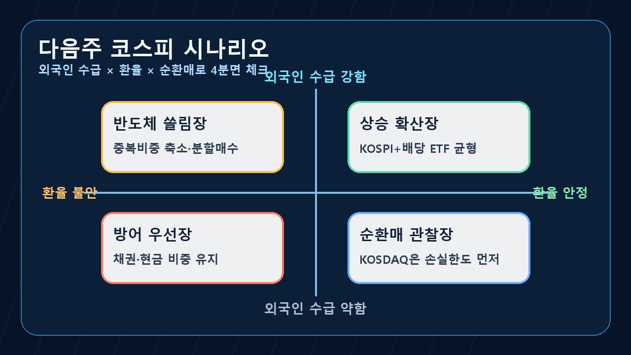 다음주 코스피 시나리오 매트릭스
