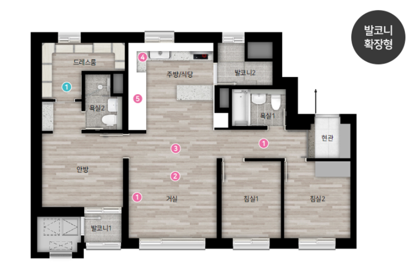힐스테이트 용인 고진역 주택평형