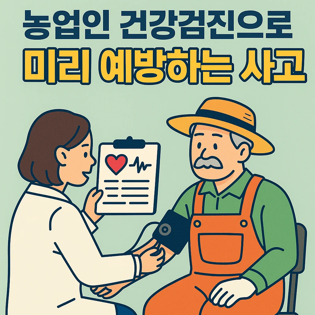 농작업안전관리 : 농업인 건강검진으로 미리 예방하는 사고