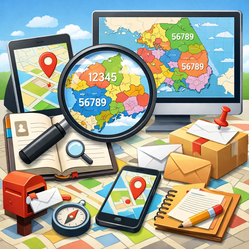 전국 우편번호부 지도 조회 방법 총정리 관련 사진