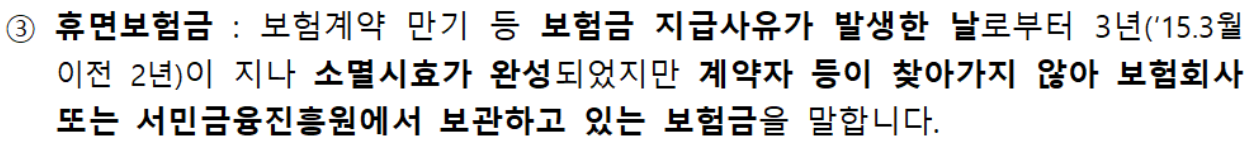 숨은 보험금이란? (숨은 금융자산)