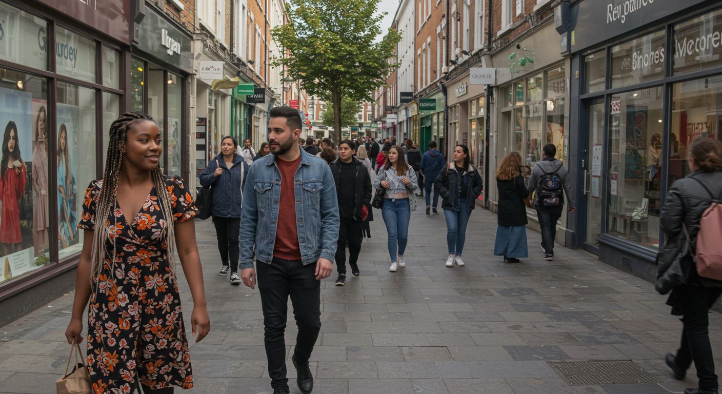 상업지역의 모습 사진