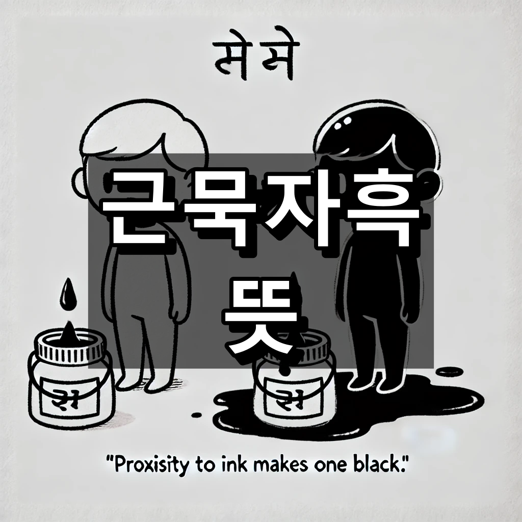 근묵자흑 뜻