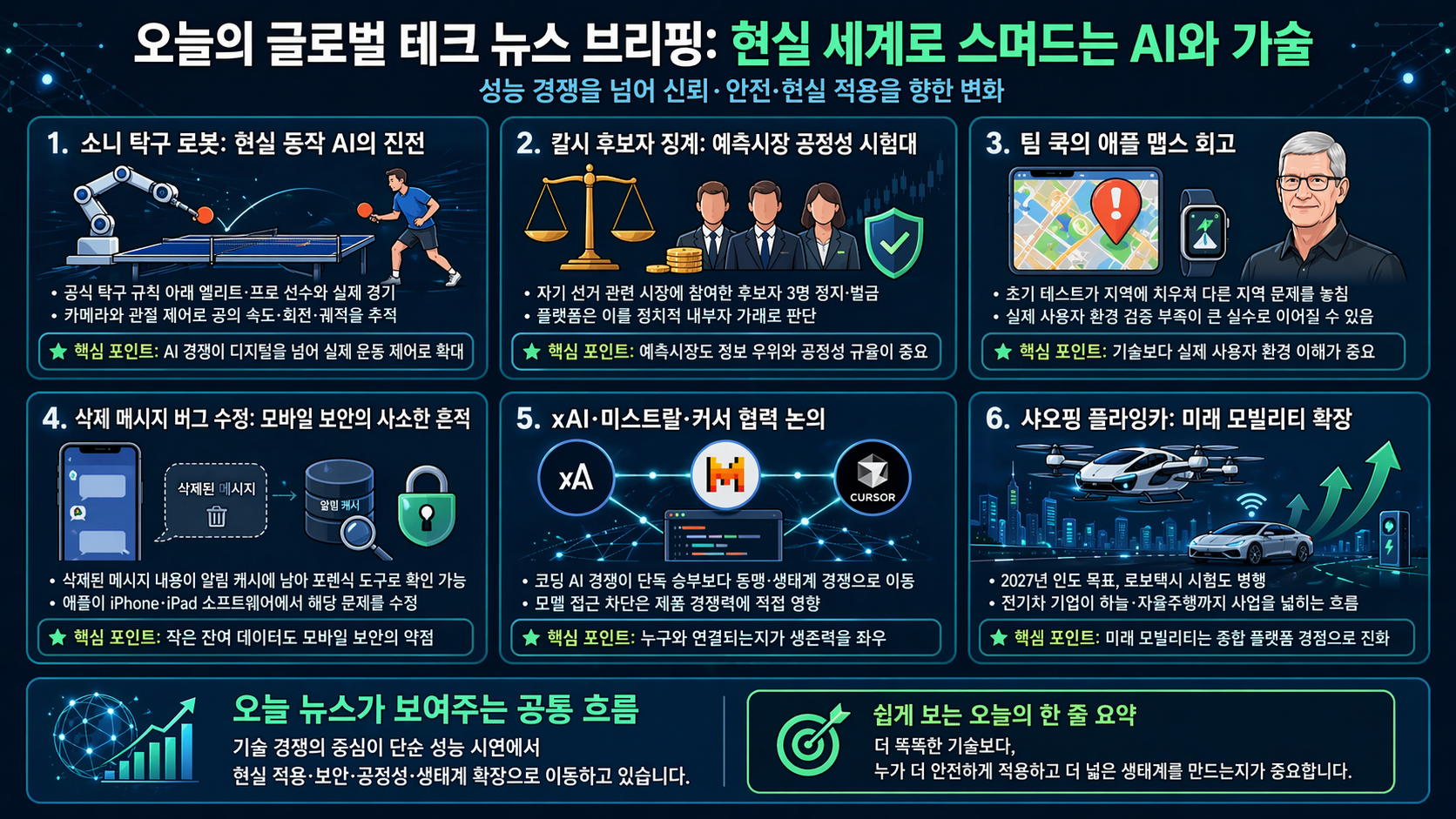 소니 탁구 로봇부터 플라잉카 경쟁까지