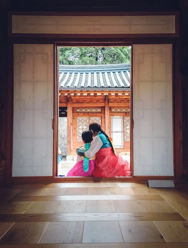 한복 입은 가족