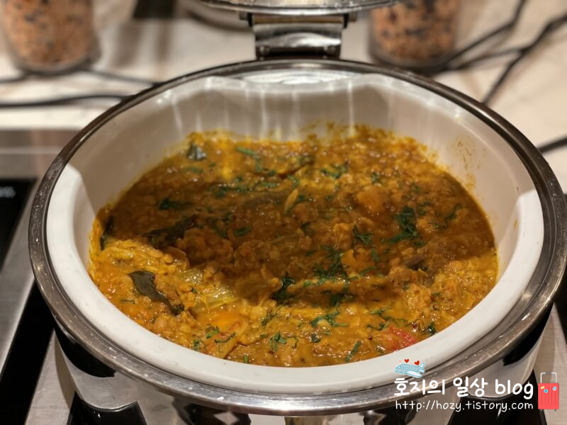 방콕 신돈캠핀스키 조식당 뷔페메뉴