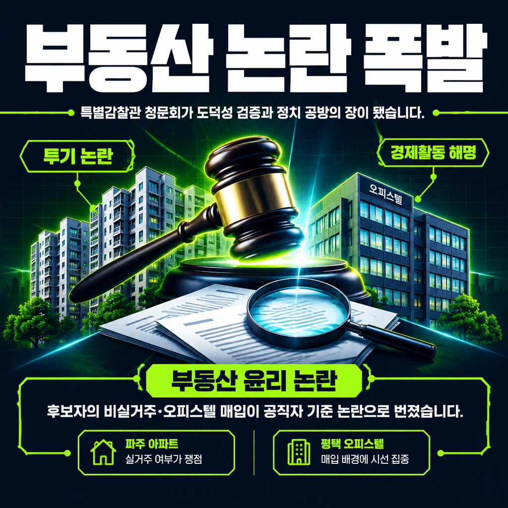 부동산 논란 폭발