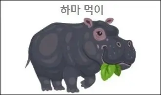 하마 먹이