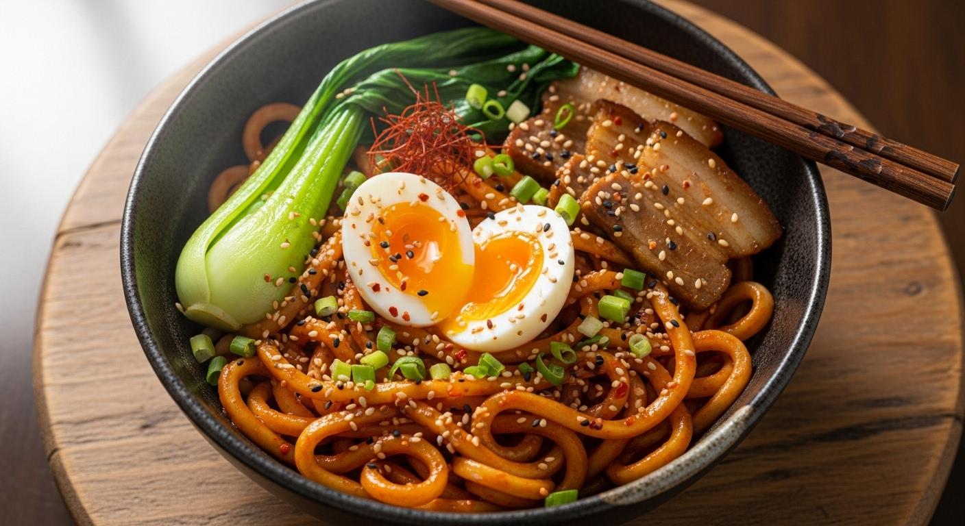 식욕 자극하는 고추장우동