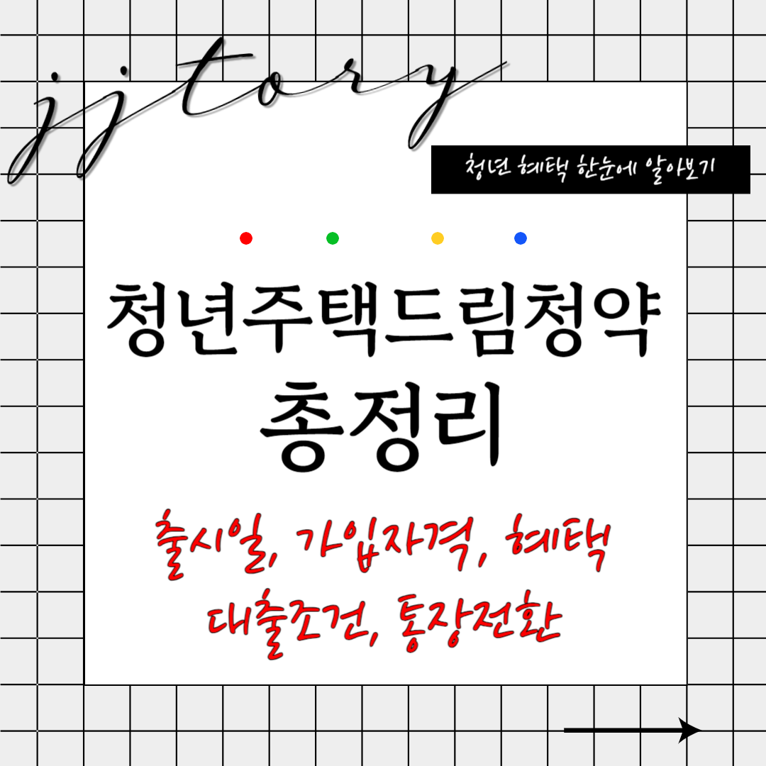 청년주택드림청약통장 총정리