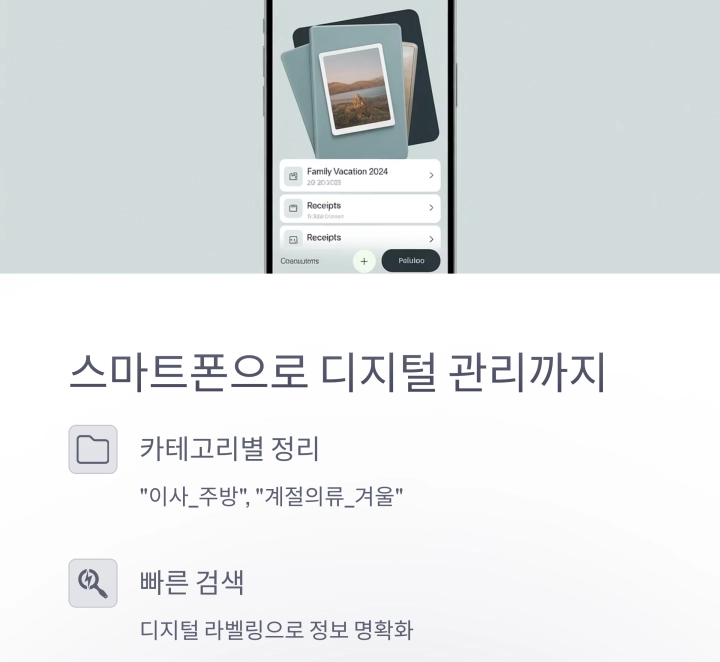 박스 정리의 최종 비법 : 사진으로 라벨링하기